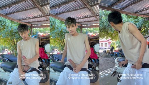 เงี่ยนเกินปุยมุ้ย น้องต๊ะ ชักว่าวตรงลานจอดรถ ลับๆล่อๆนิดนึงน้ำจะแตกแล้วพี่ จะมีใครมาเห็นไหมนะ