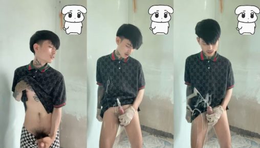 น้ำแตกพุ่งฉีดกระจายเลอะเทอะเต็มห้อง น้องหนาวดาวทวิตคนดังชักว่าวโชว์ตรงมุมห้องลีลากวนๆสไตล์แร็ปเปอร์วัยรุ่น กับซิกเนเจอร์น้ำแตกพุ่งไม่หยุด